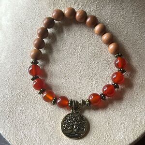 Yew Wood and Fire “Gratitude” Bracelet!
